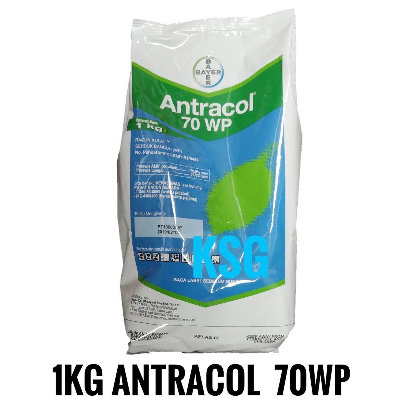 Kg Antracol Wp Bayer Propineb Racun Kulat Pencegahan Fungicide