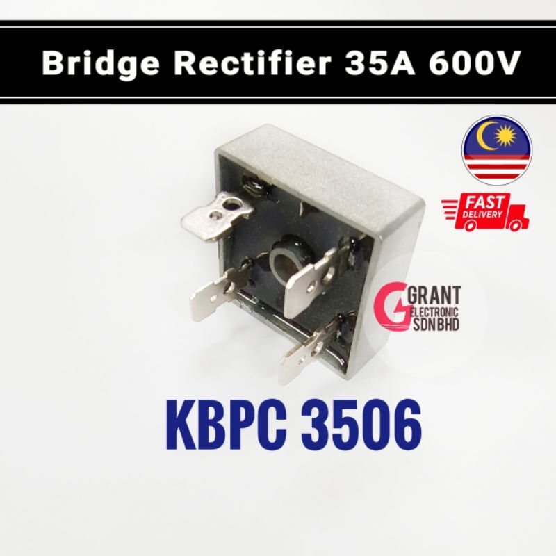 Kbpc A V Single Phase Square Diode Pcb Bridge Rectifier Kbpc