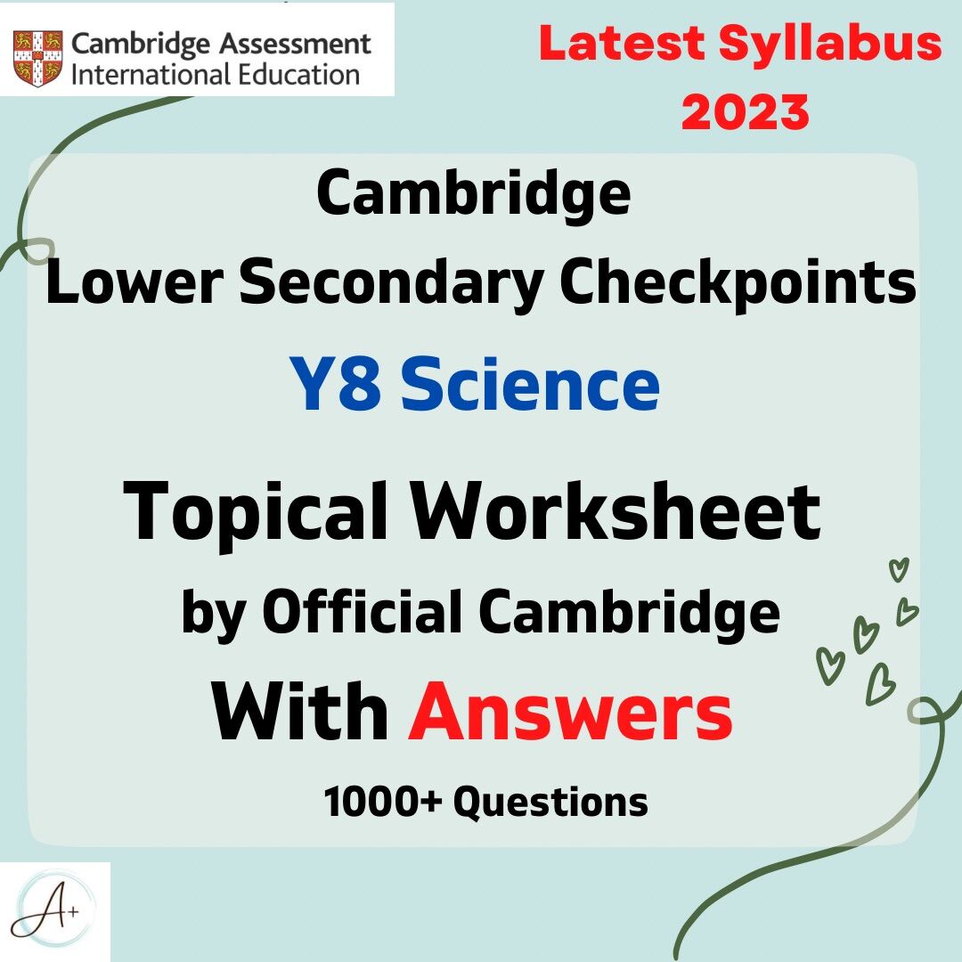 Hardcopy Cambridge Lower Secondary Checkpoint Y8 Science Topical