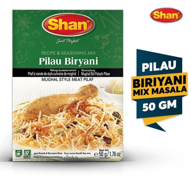 Shan Pilau Biryani Mix Masala Rempah Nasi Biryani Pilau Gm Lazada