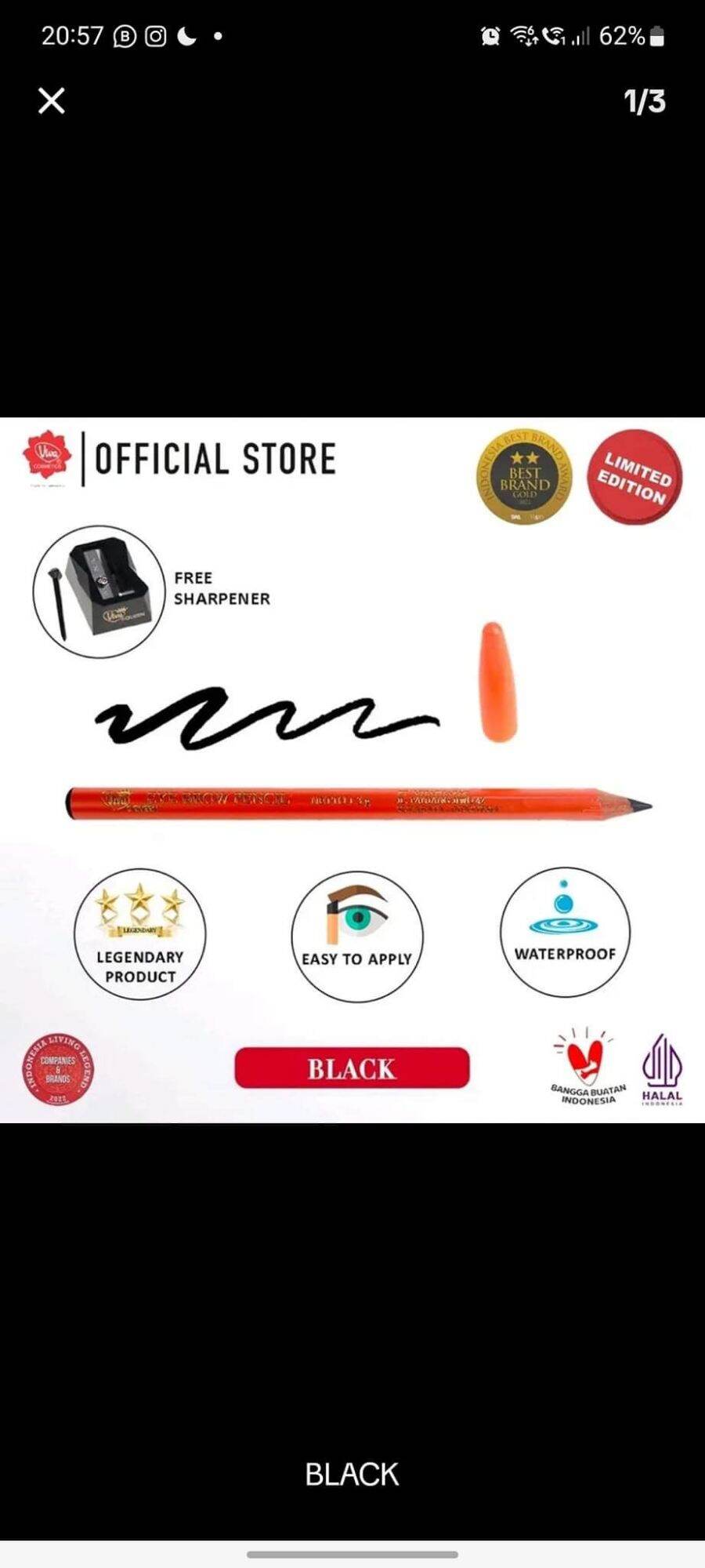 VIVA EYEBROW PENCIL ALIS ORIGINAL Lazada