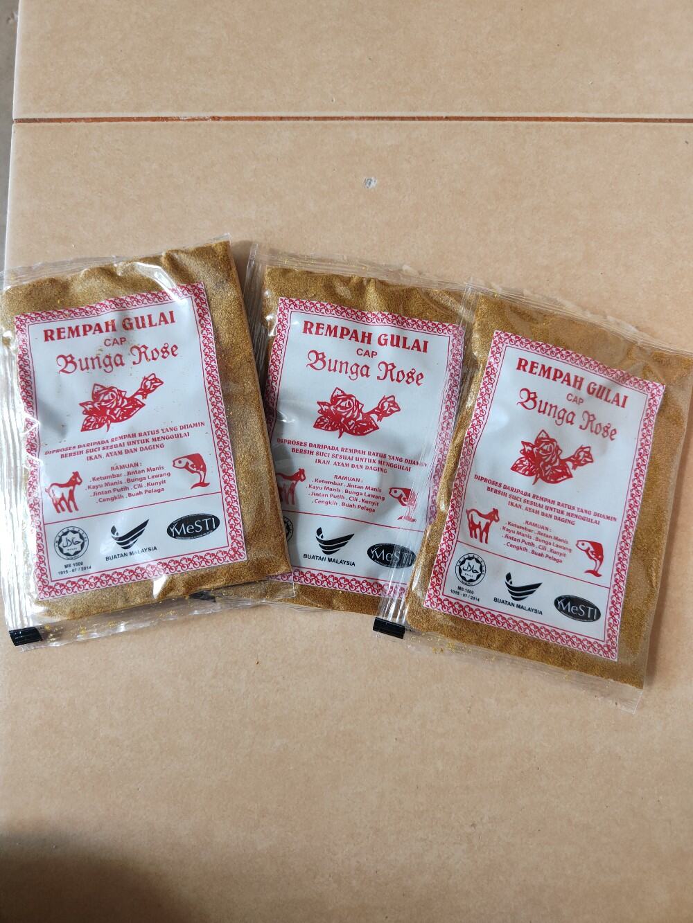 Rempah Gulai Cap Bunga Rose 15gm Lazada