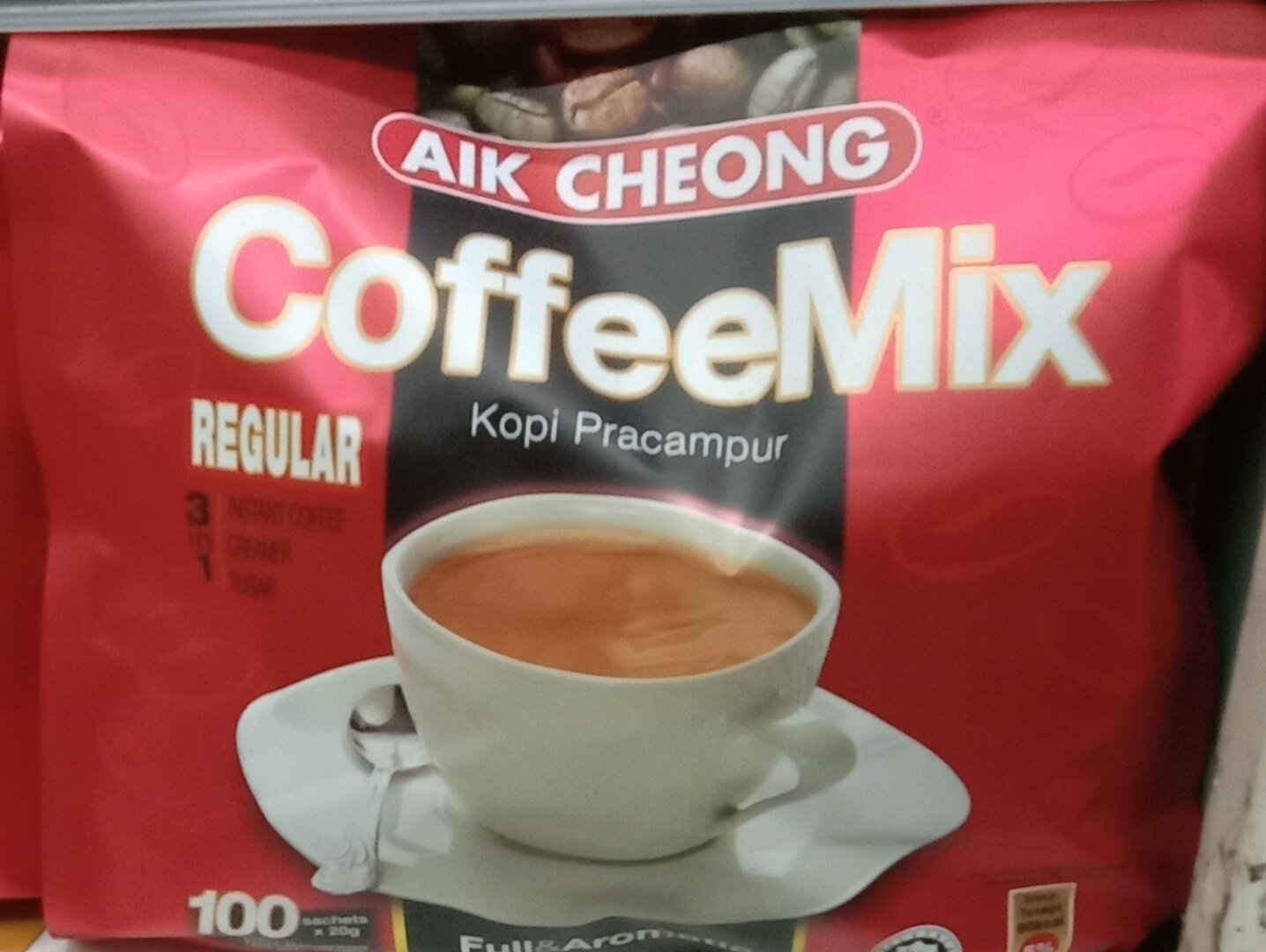 Aik Cheong 3 In 1 Regular Coffeemix 100S X 18g Lazada