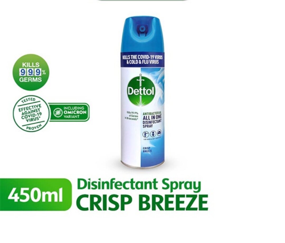 Dettol Disinfectant Spray Crisp Breeze 450ml Lazada