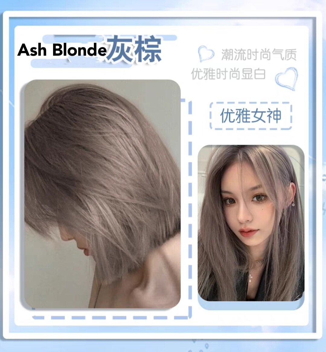 Ash Blonde Peroxide 100ml Ash Brown Ash Grey Brown Ash Blonde