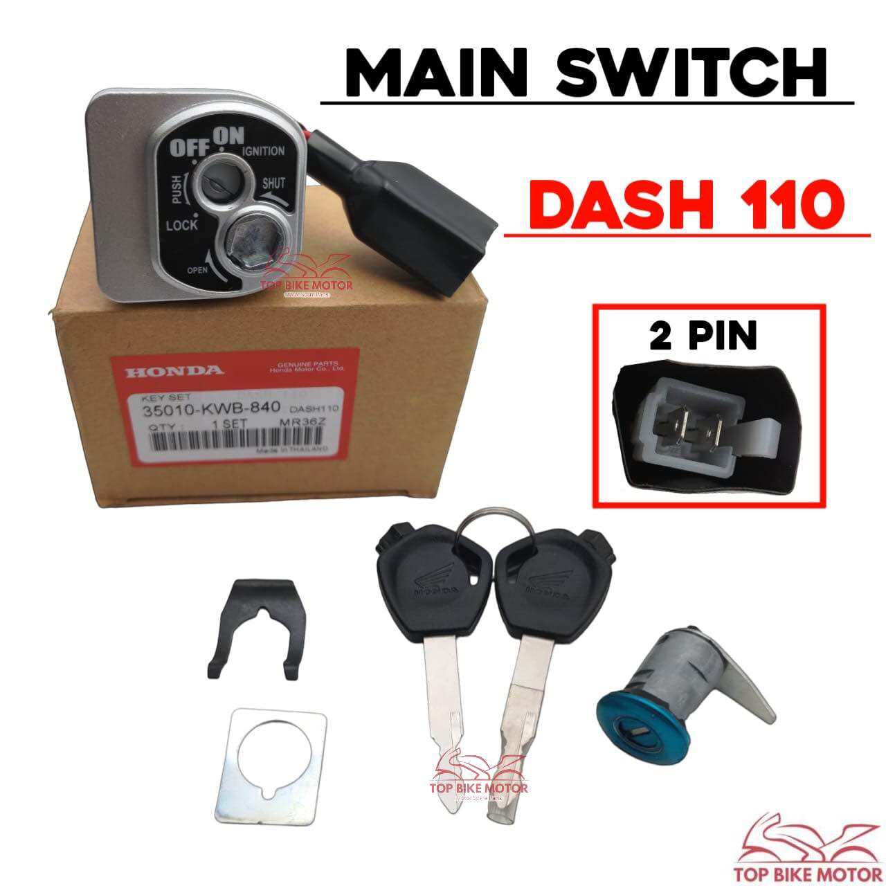 Honda Wave W Dash Dash V Dash Main Switch Set Kunci Suis