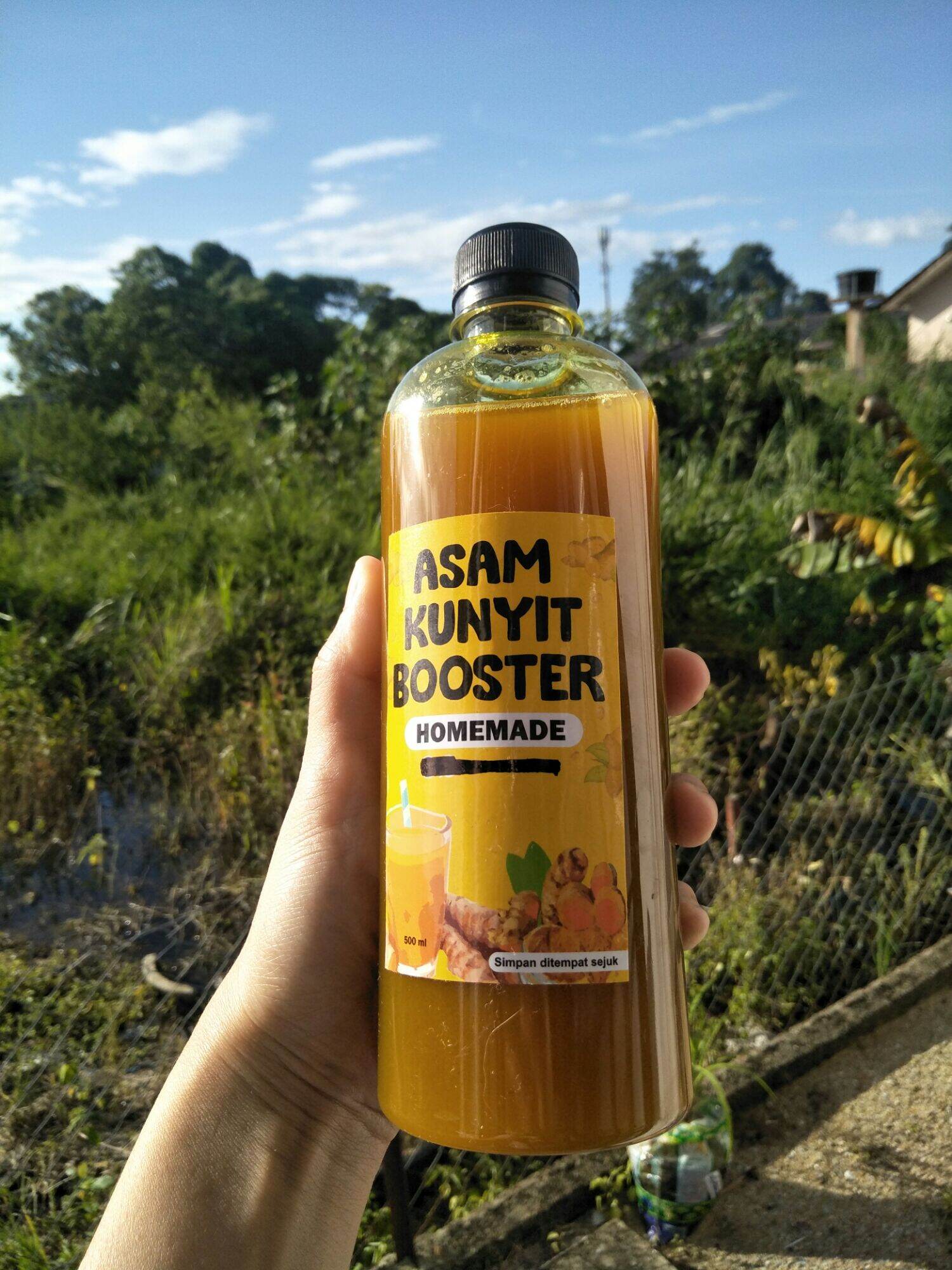 JUS KUNYIT Jamu Kunyit Asam Booster Manjakani Lazada