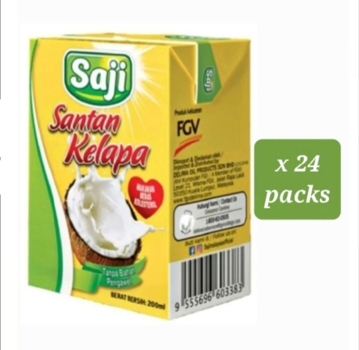 Santan Kotak Kelapa Saji Coconut Milk Ml X Packs X