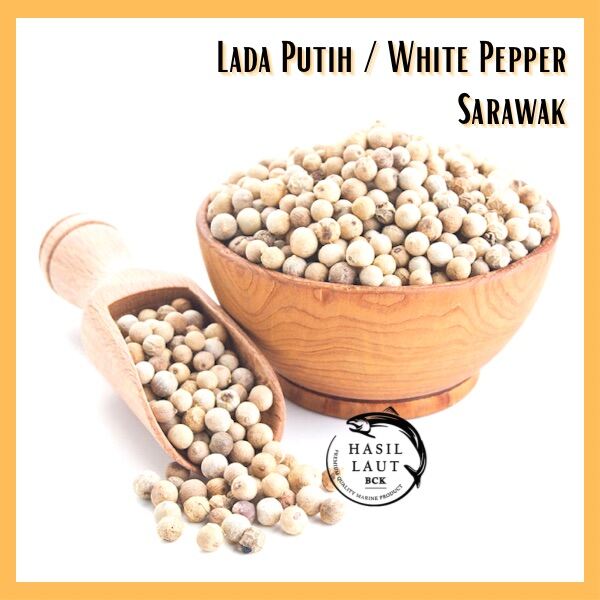 Lada Putih White Pepper Sarawak 砂劳越白胡椒粒 200g Lazada