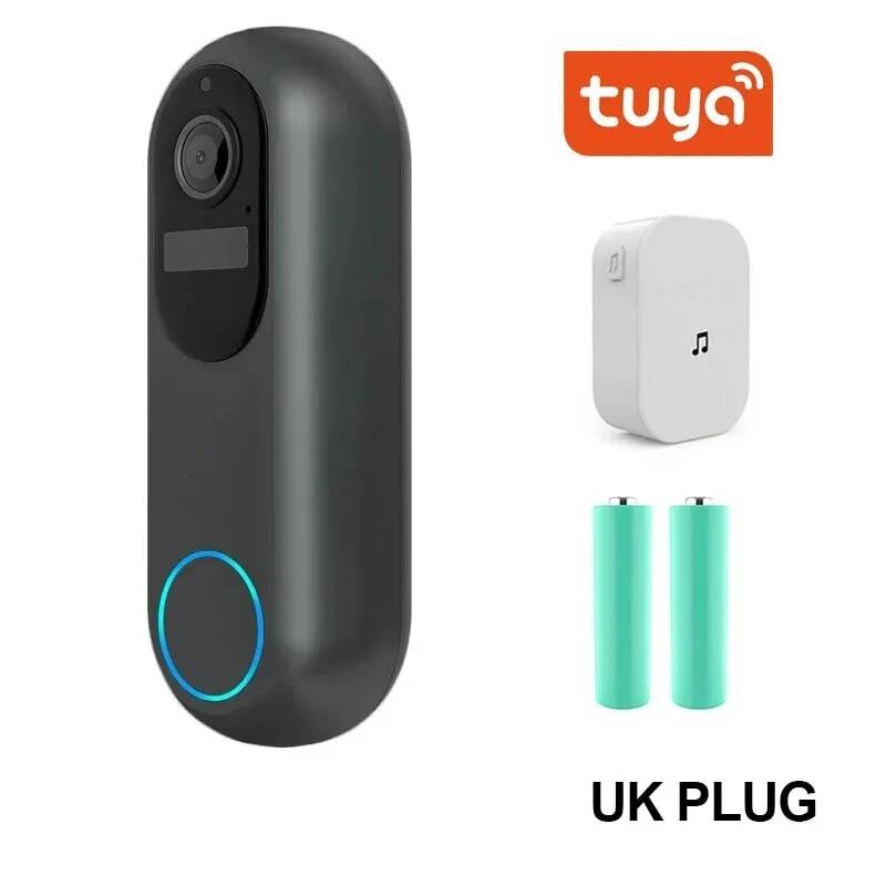 P Tuya Smart Video Doorbell Wifi Wireless Door Bell Waterproof