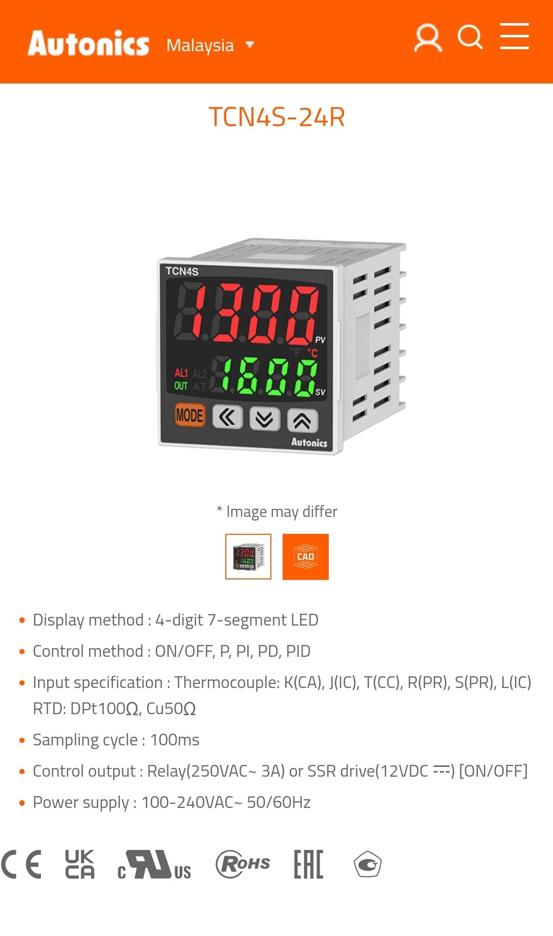 Autonics Tcn Series Temperature Controller Lazada