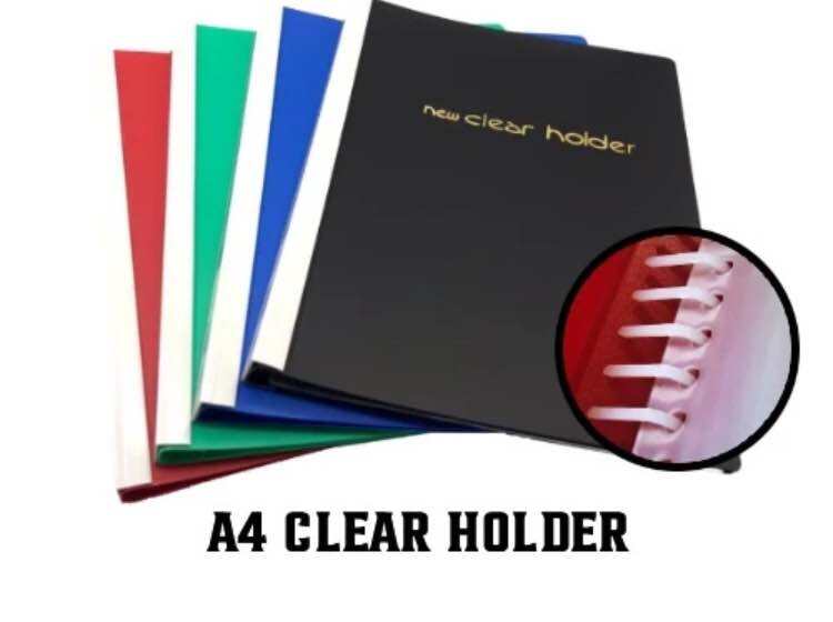 A4 359A Solid New Clear Holder File Pocket Clear Holder Refillable