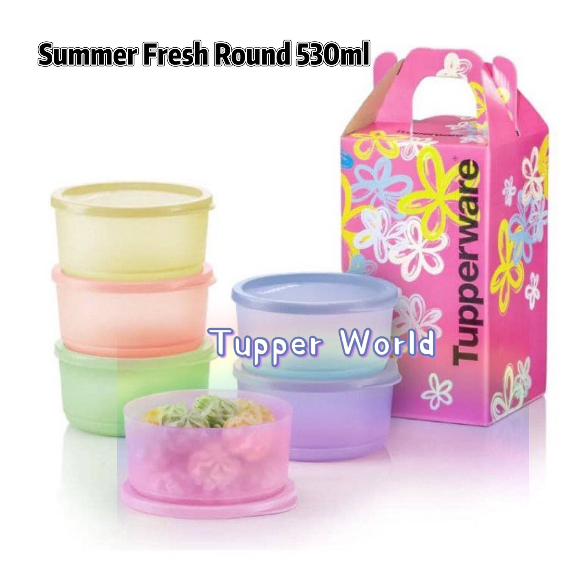 Tupperware Summer Fresh Round 530ml 1 Lazada