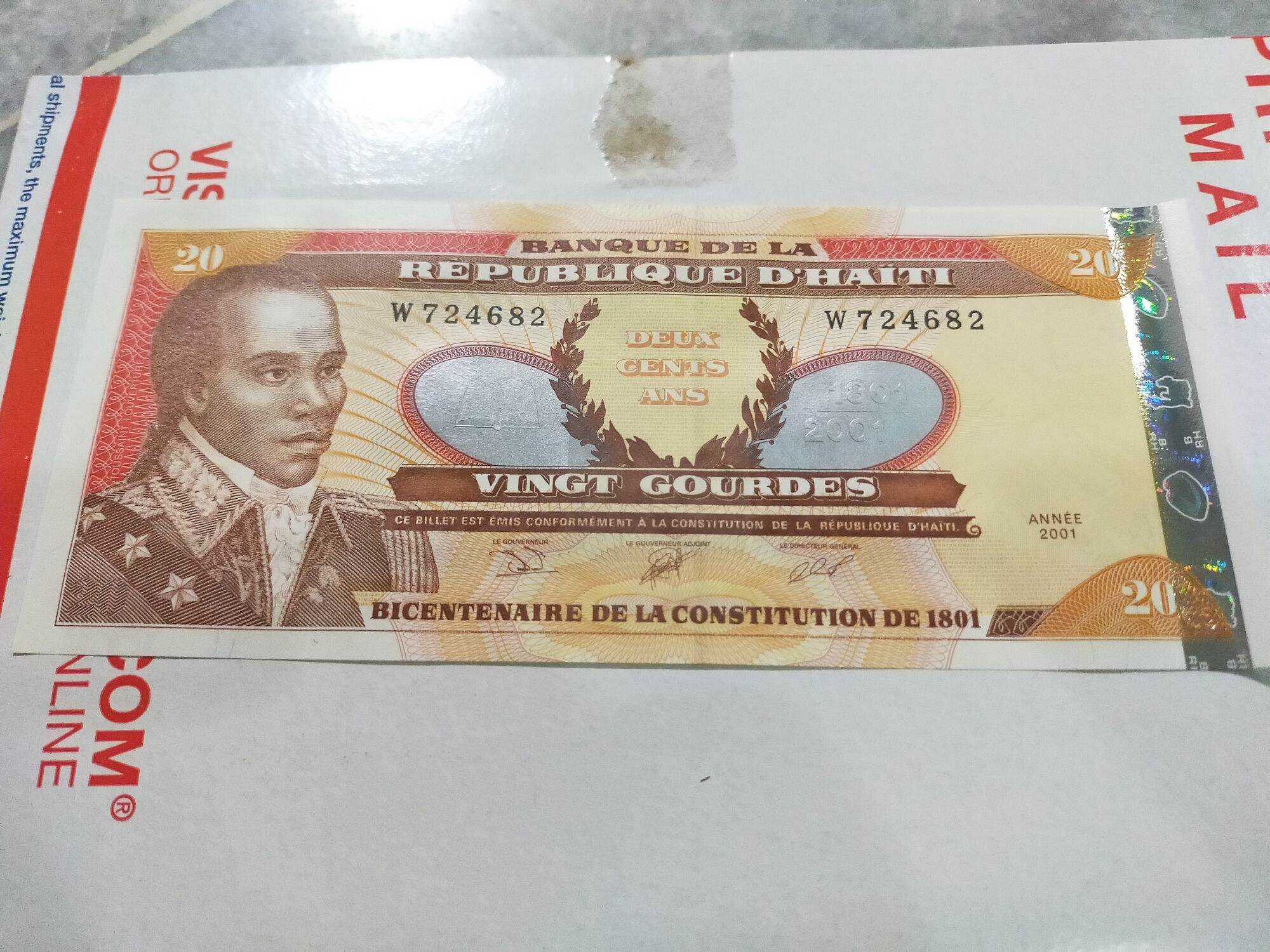 Unc Gourdes Haiti Unc Banknote Commemorative Lazada