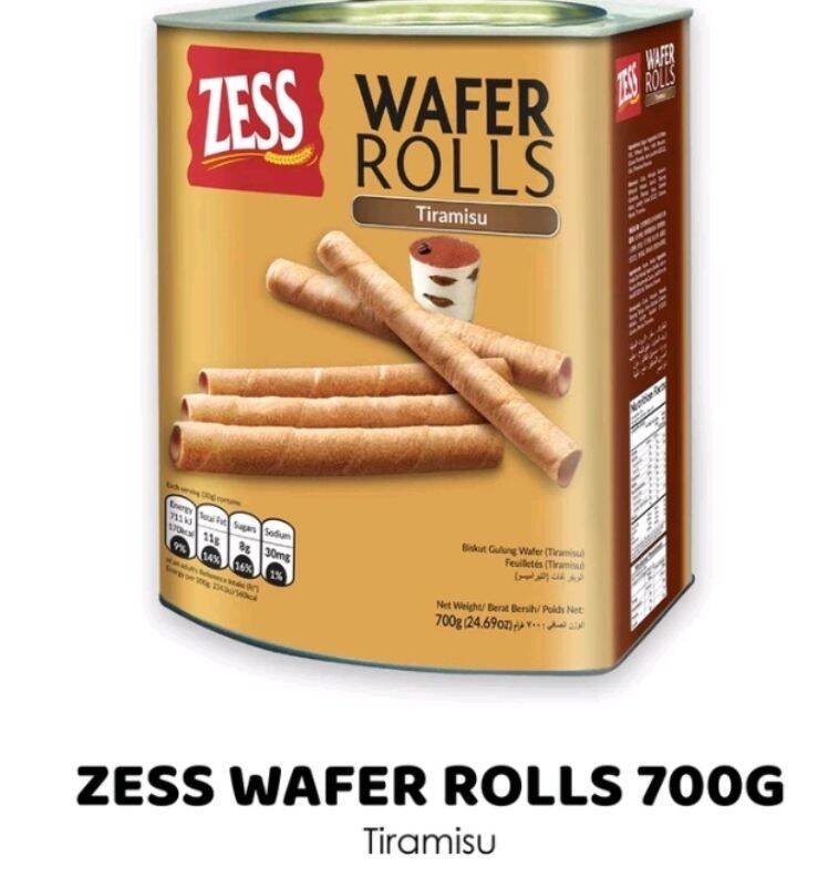 Zess Wafer Rolls Biscuits Chocolate Tiramisu Strawberry G