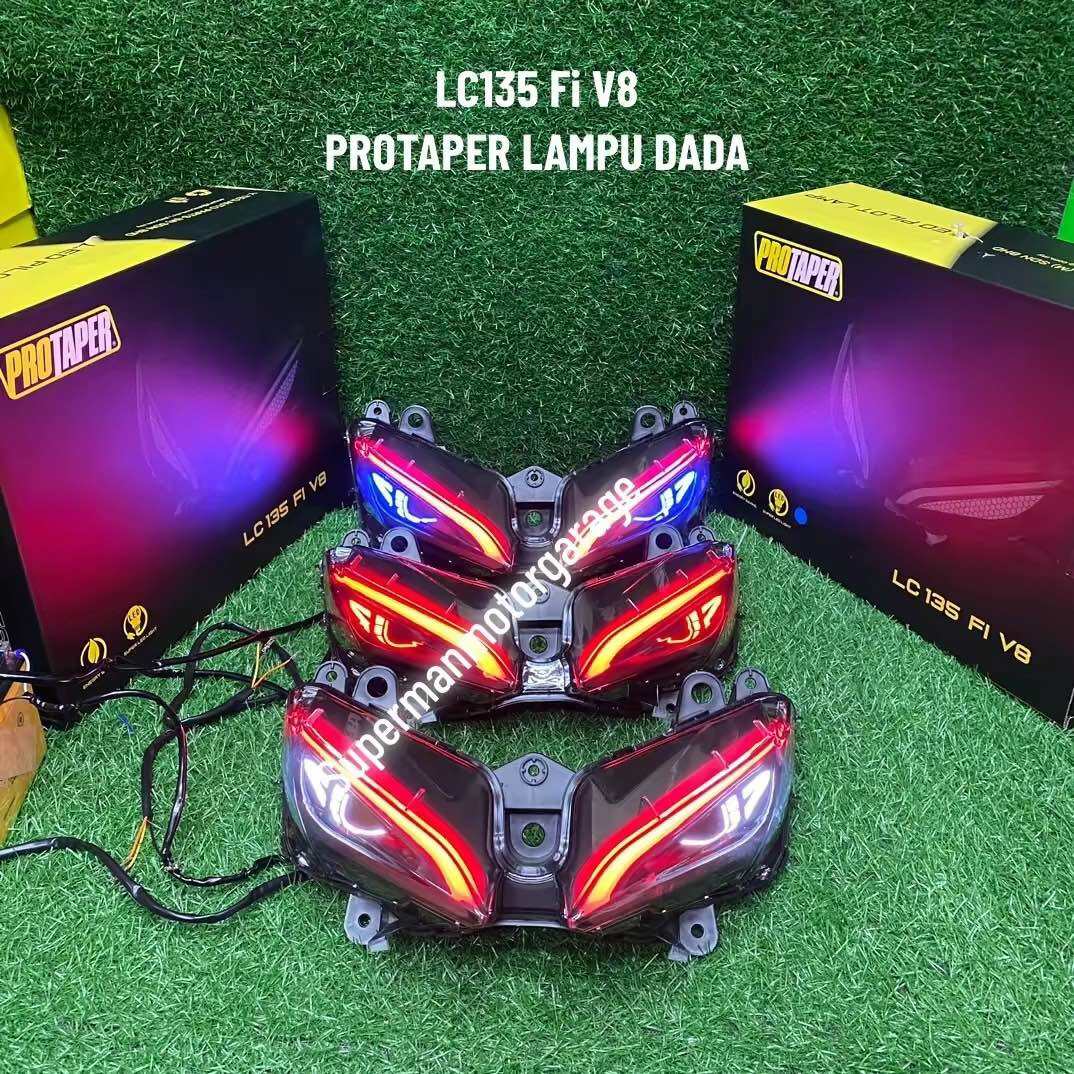 LC135 Fi V8 LAMPU MATA GABAN PROTAPER DADA Lazada