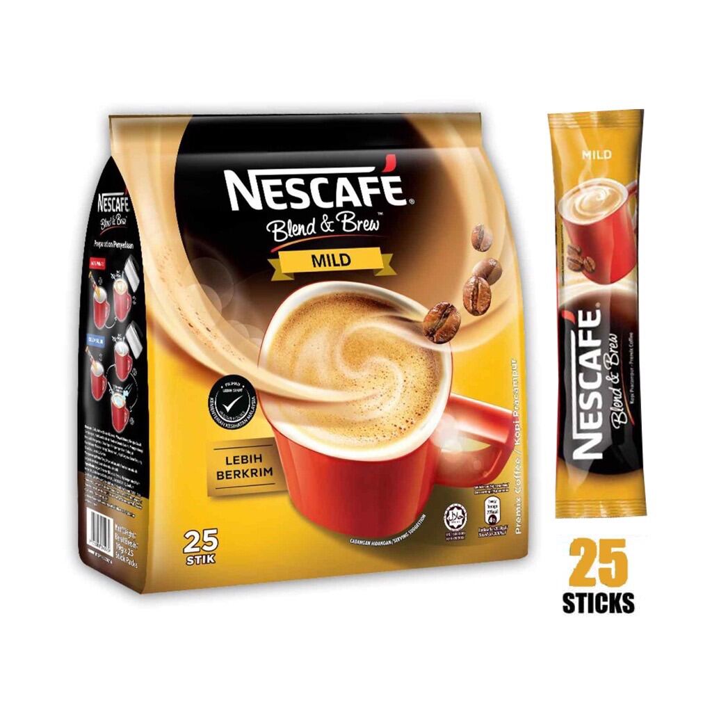 Nescafé Blend Brew Original 3 in 1 Premix Coffee 28sx19g Nescafe