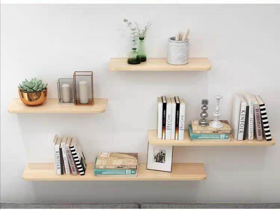 1PC Wall Shelf Home Office Bar Craft Holders Organizer Wood Board