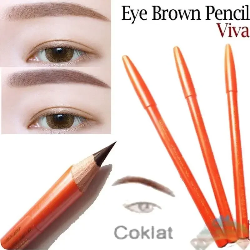 Original 100% Viva Eyebrow Pencil Black / Brown / Dark Brown | ORIGINAL 100% VIVA Eyebrow pensil alis Dark brown (Original Made In Indonesia)