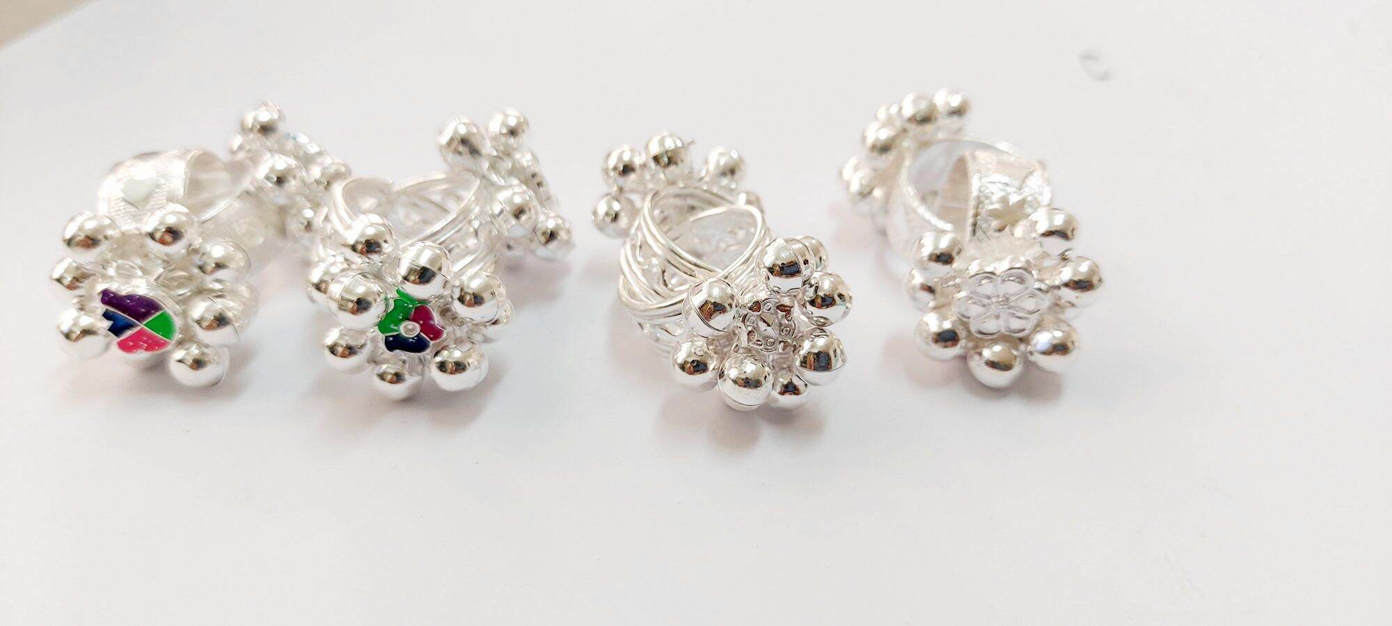 WEDDING MUTHU MINJI METTI ORIGINAL SILVER grm Swarovski