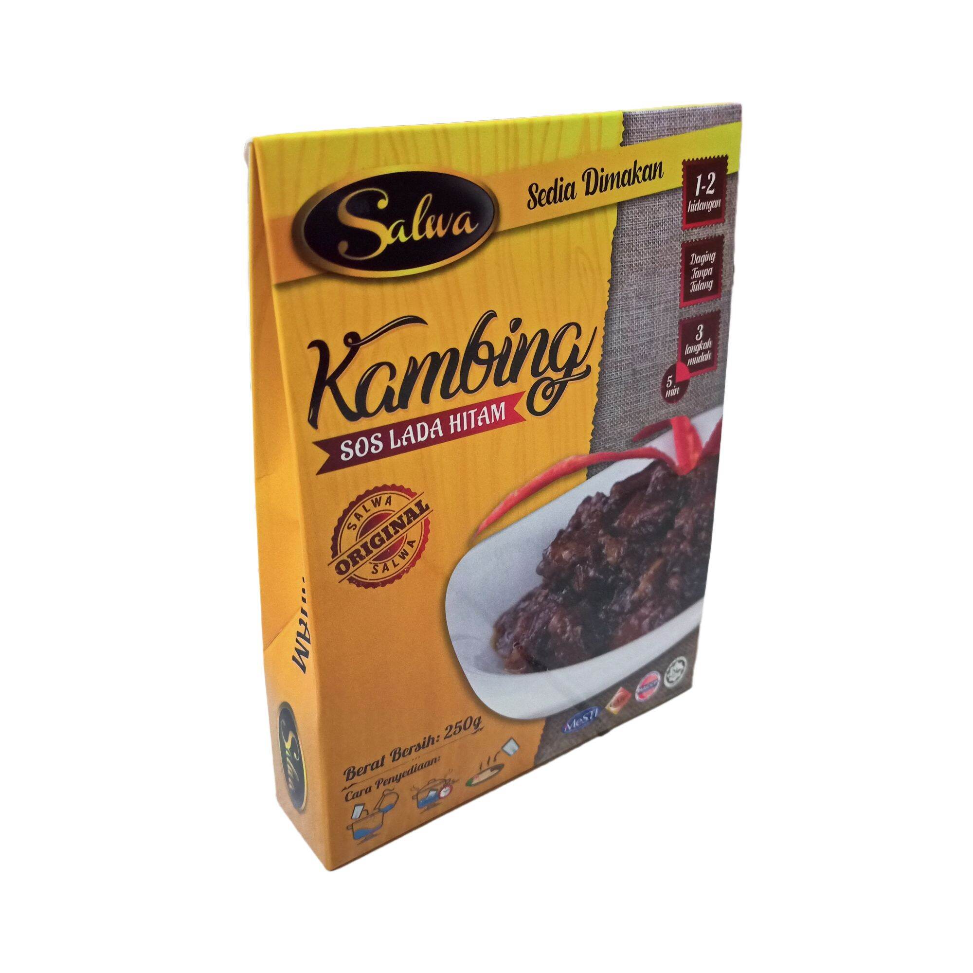 Kambing Perap Sos Black Pepper Salwa Ready To Eat 250gm Lazada