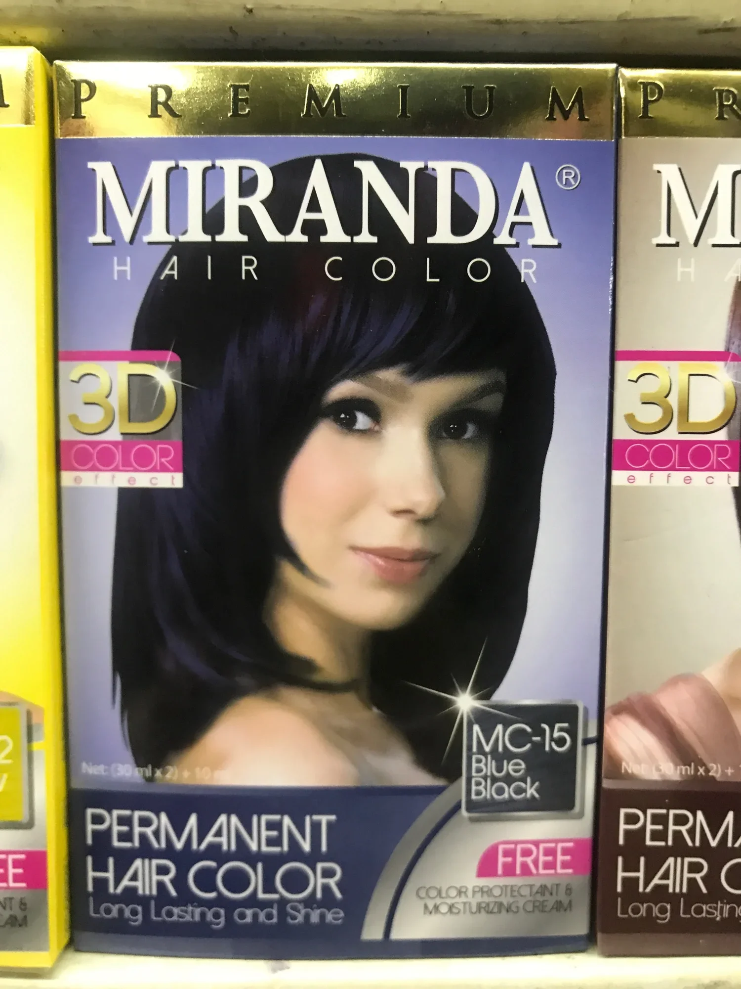 Blue black-Miranda hair colour (30ml*2+10ml)