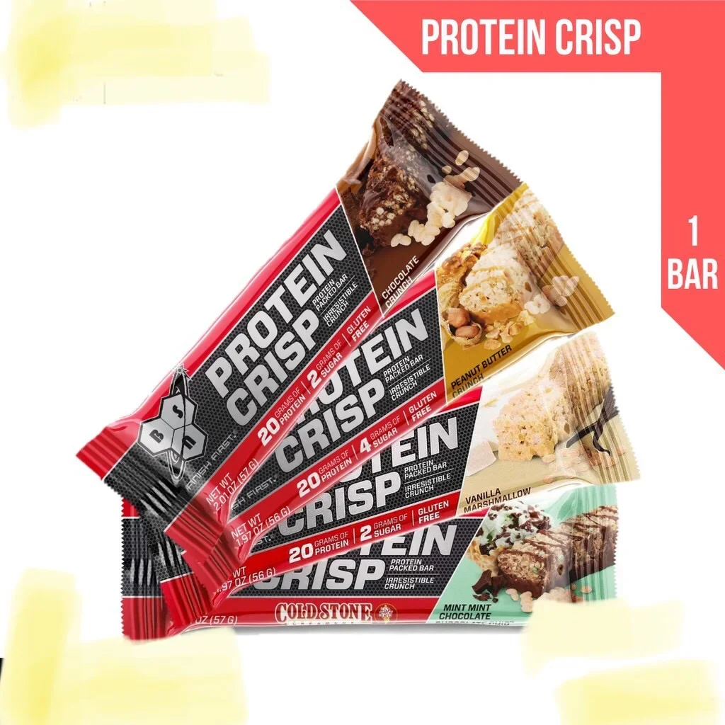 bsn protein crisp bar ( 1 bar random flavor ) - great taste great value great ingredients