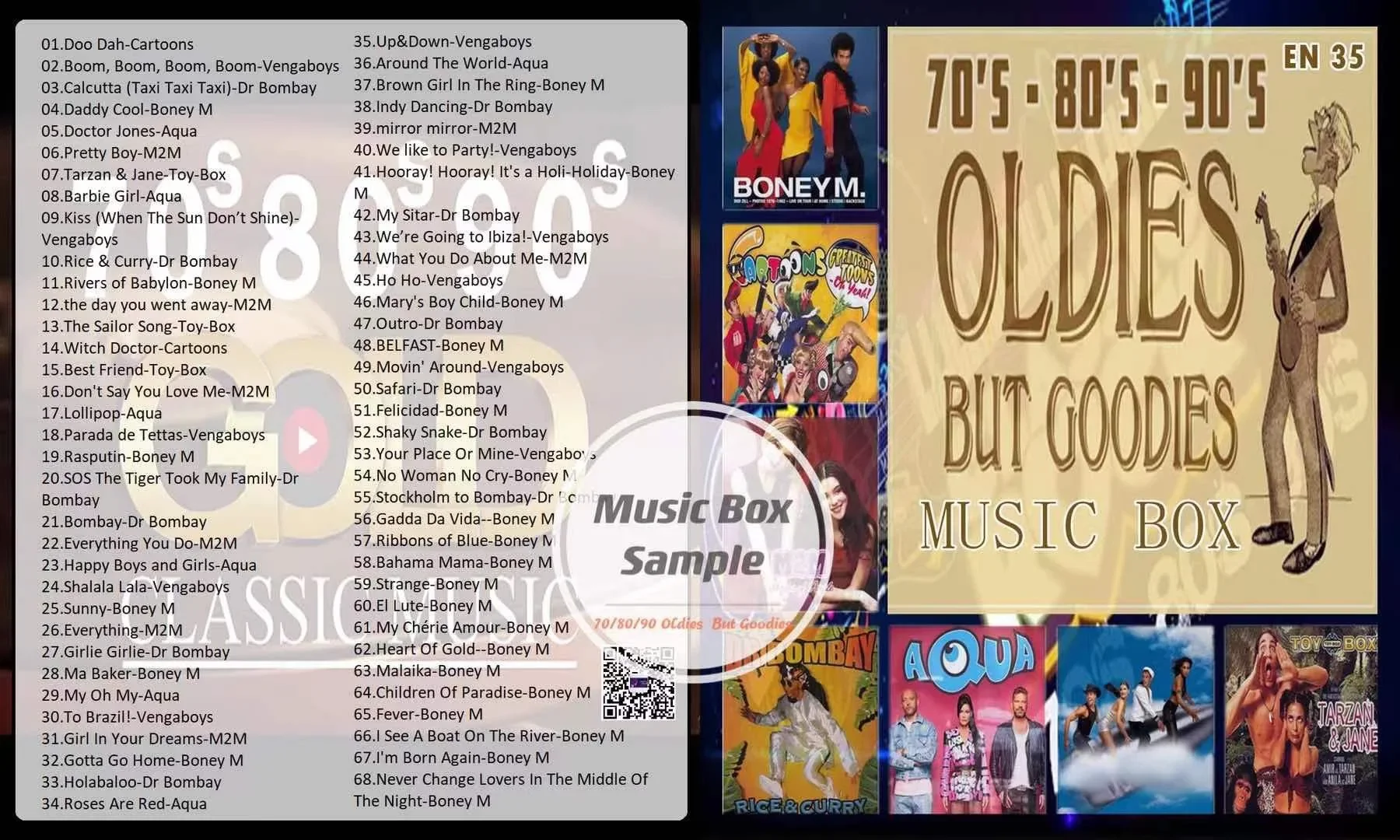 Usb Pendrive 70’s,80’s,90’s, Oldies But Goodies Songs EN35