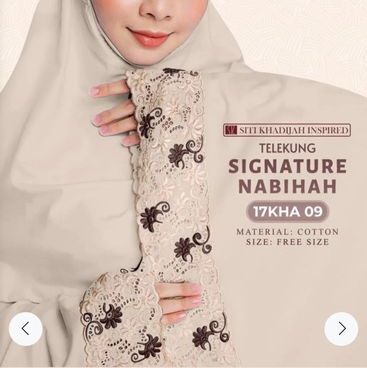 PREORDER Siti Khadijah Signature Nabihah Collection - Free Woven Bag