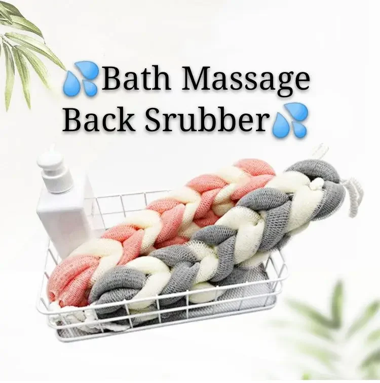 📣Mix n Match Color Body Exfoliate Puff Bath Sponge Scrub Mesh Net Massage Back Scrubber
