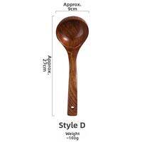DALINGHU | Wooden Long Handle Soup Spoon for Cooking