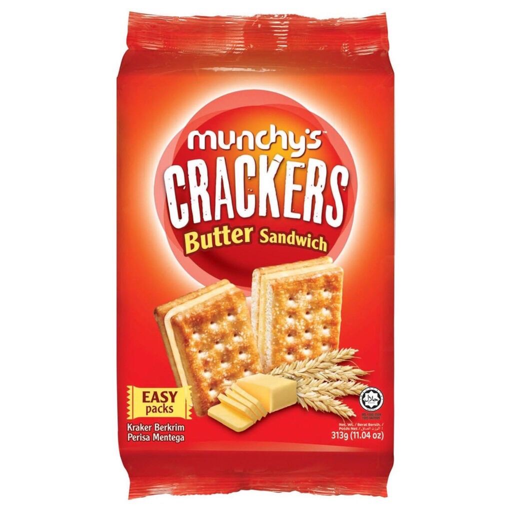 Munchy's Crackers Sandwich 300g (Flavor Butter / Choco) Kraker
