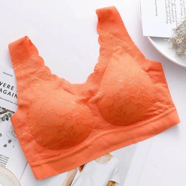 Japanese Style Seamless Bra Full Lace Latex Viral | Lazada