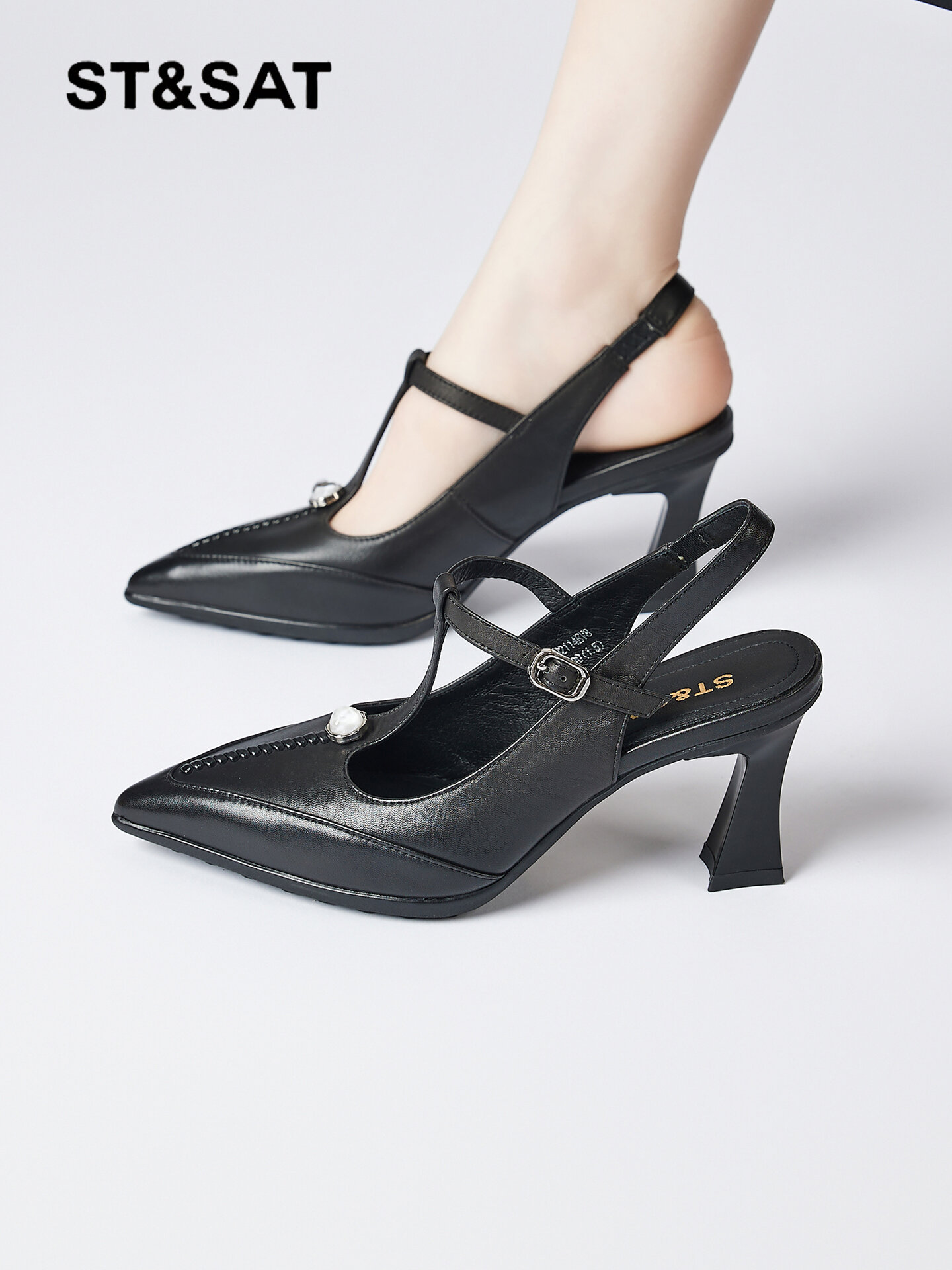 ST&SAT | Elegant Buckled Peep Toe Sandals High Heels Harga 408 Ringgit*Penghantaran Percuma