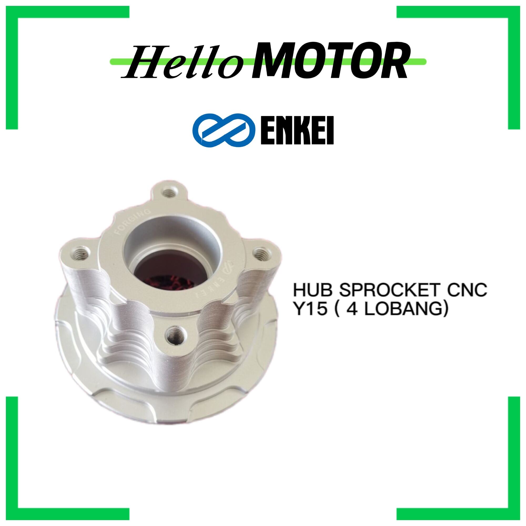 HUB SPROCKET CNC Y15 V1 V2 Y16 ENKEI CLEAR STOCK SPOKET RANTAI