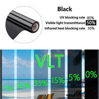 Carbon Window Film Heat Protection 100% UV Protection Car Window Tinting Film Building Film Black Home Window Tinted Film