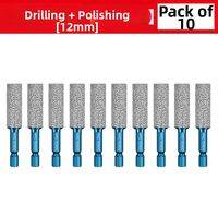 SONGQI | Hex Handle Dry Drilling Diamond Drill Bit Tile Glass Polishing Drilling Edge Repair Tool