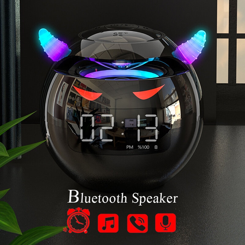 DASHACHUAN | Bluetooth Audio Speaker with LED Digital Alarm Clock