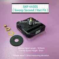 SKP MOVEMENT / SKP28009 SKP42800 SKP44704 SKP44808/ Mesin Jam Extra Panjang / DIY clock replacement / Nut Fix Movement