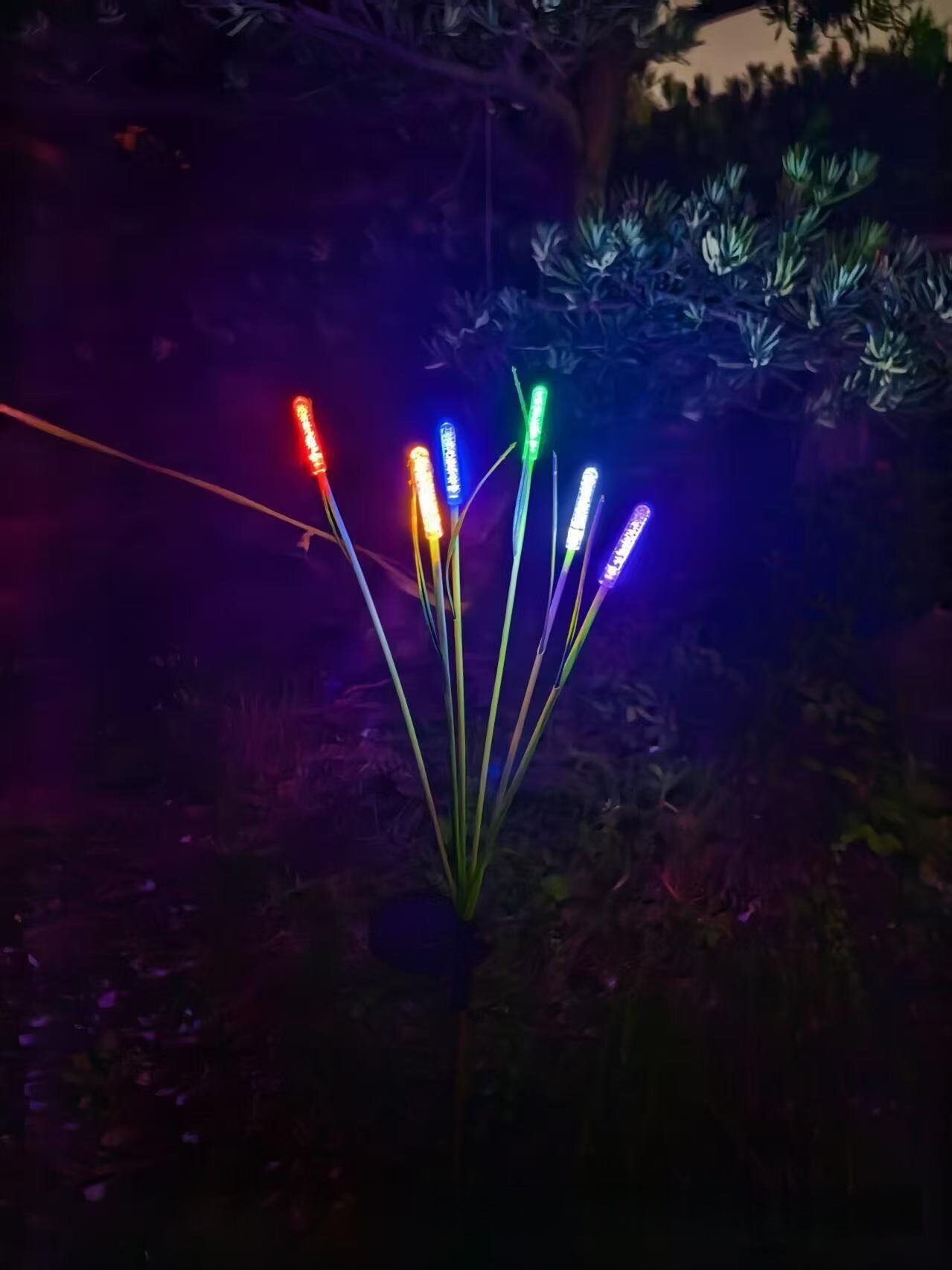 1PC Solar Reed Garden Lights Outdoor Waterproof LED Lawn Lamp Decoration Landscape Lighting For Pond Patio Yard Pathway
