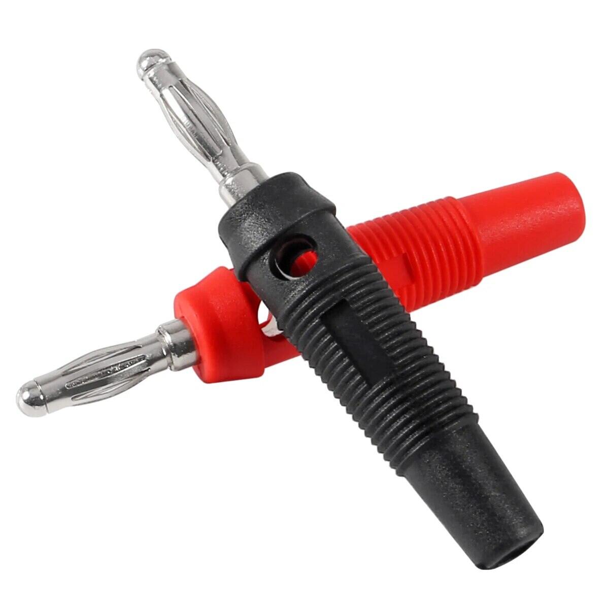 10Pcs 32A High Current Screw Type 4mm Banana Plugs Male Stackable Connector Speaker Cable Adapter 4mm High Current Banana Plugs. 