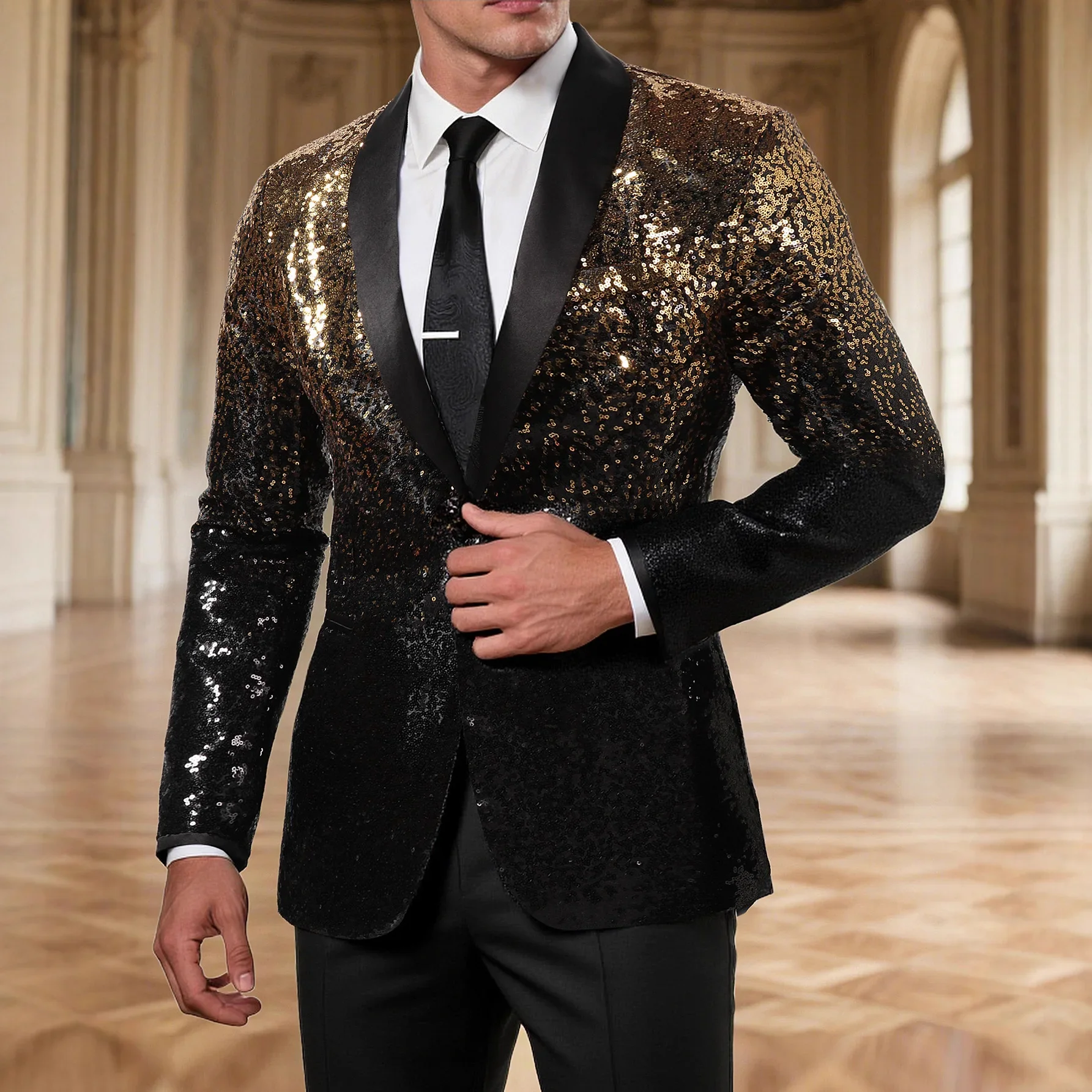 glam and glitter dress for men Glitz and Glamour Outfit Ideas for Men: DIY Prom Suit & Dress for Graduation Ball