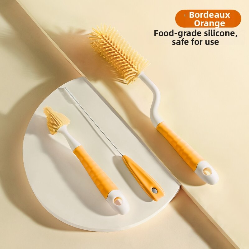 Usbettas | Baby Bottle and Nipple Cleaning Brush Set with Silicone Brush