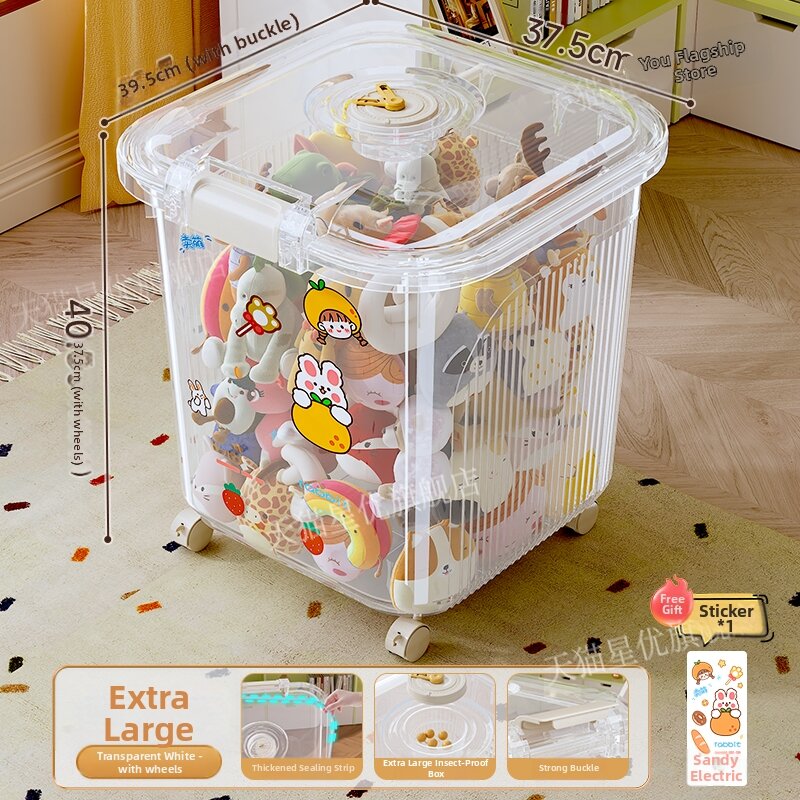 XINGYOU | Large Capacity Toy and Plush Organizer Flip-top Storage Box