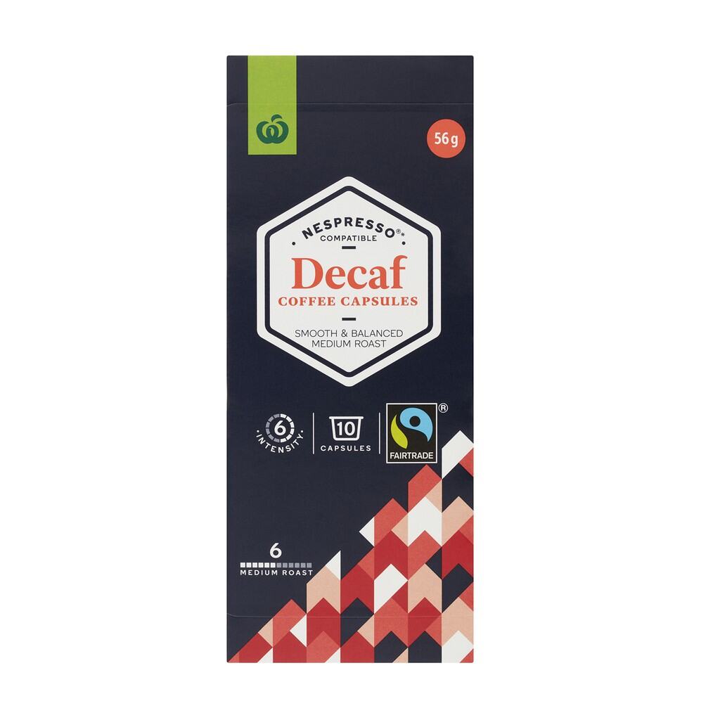 (Australia) Woolworths Coffee Capsules Decaf 10 Capsules 56g Lazada