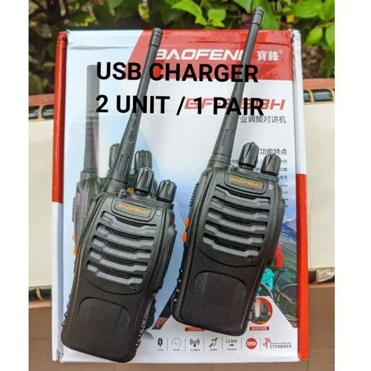 Walkie Talkie Sepasang 1 Pair 2 Unit ORIGINAL Baofeng BF-888S Use USB Charger Woki Toki