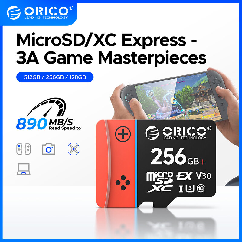 ORICO microSD nhanh tốc độ cao thẻ nhớ A1 U3 128GB / 256GB / 512GB lên đến 900 MB/giây được thiết kế cho những người đam mê công nghệ Game Thủ Thế hệ tiếp theo