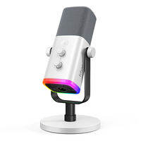 FIFINE AmpliGame AM8 USB/XLR Dynamic Microphone with RGB