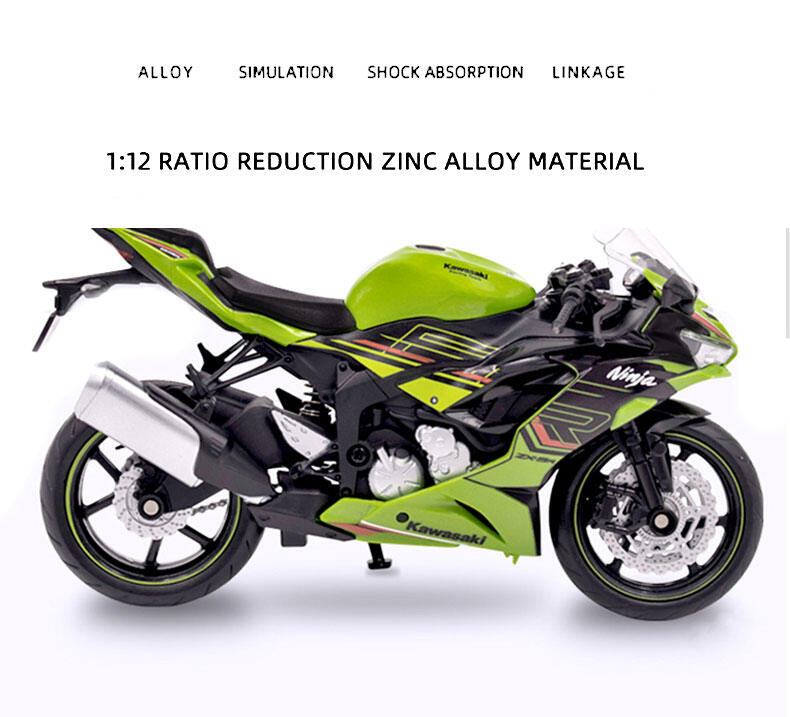 1/12 Kawasaki Ninja ZX-6R Motorcycle Toy 1:12 RMZ City Diecast