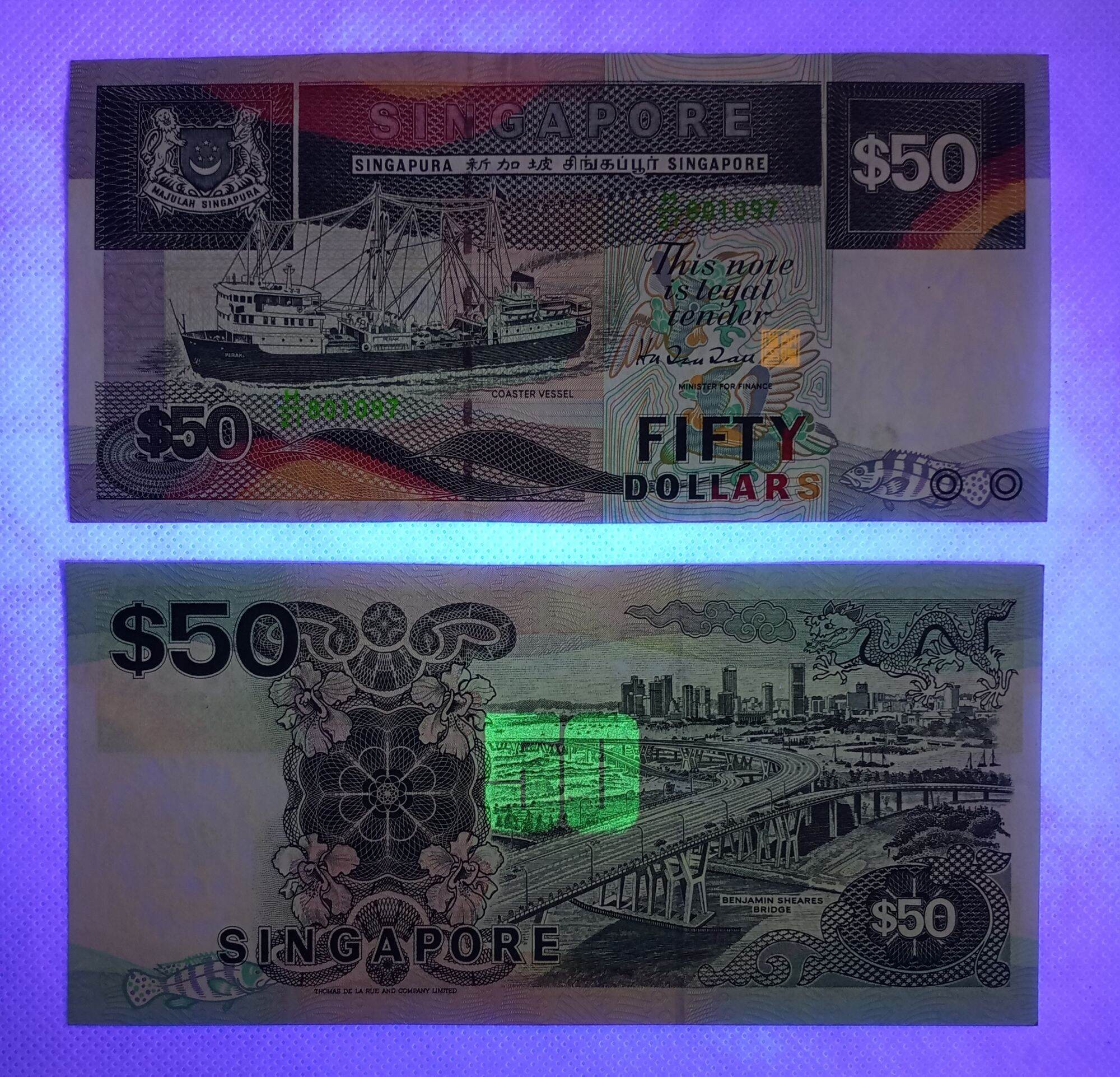 Singapore 50 Dollars Paper Ship Series 1989-1996 (Genuine Banknote) / 新加坡50元纸钞船系列1989-1996年(真钞)  Genuine Singapore Banknote 1989-1996 Singapore 50 Dollar Authentic Paper  Money - Lazada | Lazada